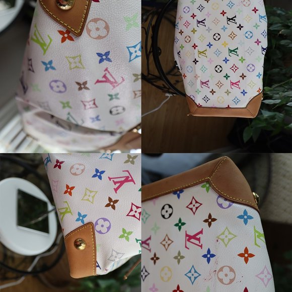 SOLD Louis Vuitton White Multi-Color Ursula Shoulder Bag - Picture 9 of 17